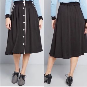 Mocloth Intelligent Involvement Midi Skirt.